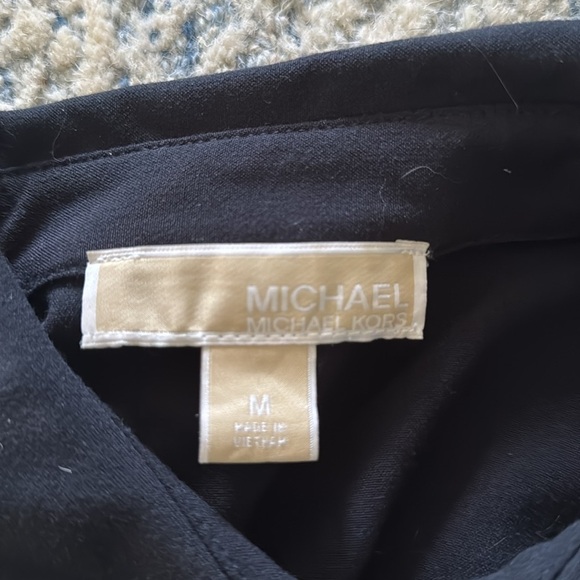 Michael Kors short sleeve utility belted stretch zip up minidress M - Picture 5 of 9